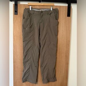 Royal Robbins hiking pants tan roll up breathable tan size 14